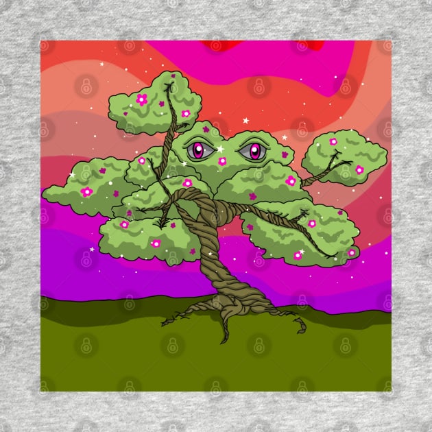 Benny the Bonsai trippy bonsai tree by VantaTheArtist